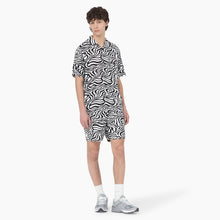 Load image into Gallery viewer, Dickies Zebra Print Button Up Short Sleeve Shirt Black / White
