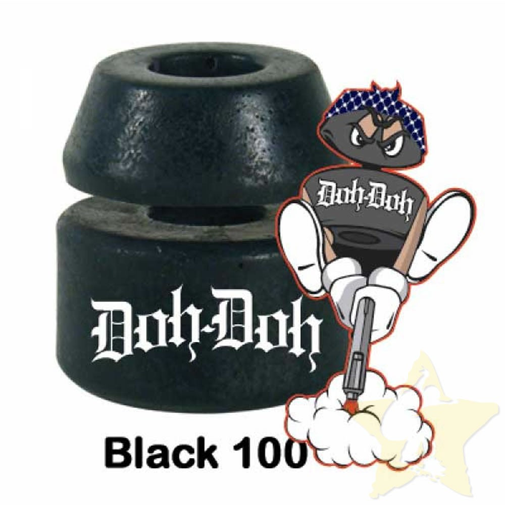 Shorty's Bushings Doh Doh's Rock Hard 100A Black 4 - Pack