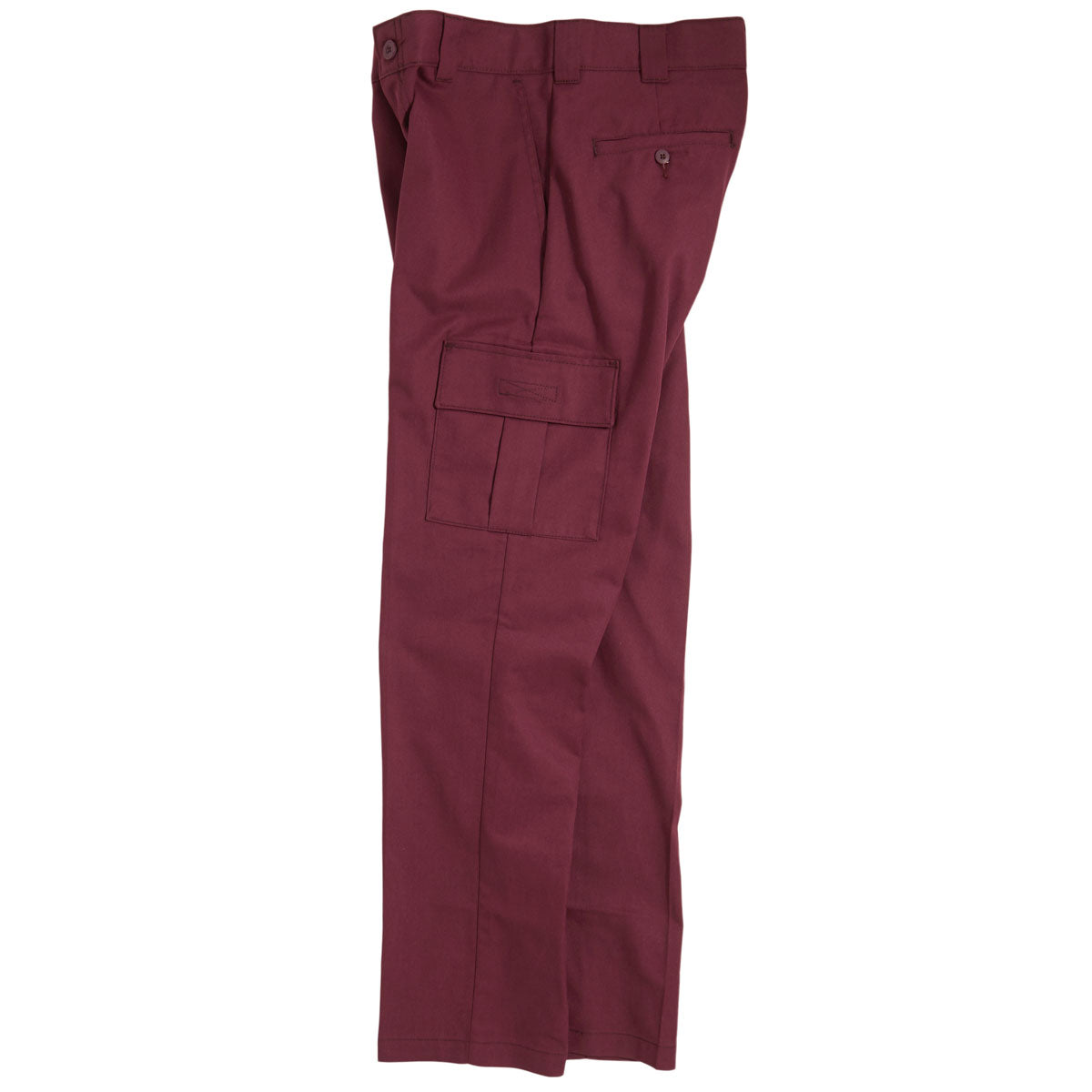 Dickies Regular Fit Contrast Twill Cargo Pants Wine With Dark Contrast Stitch