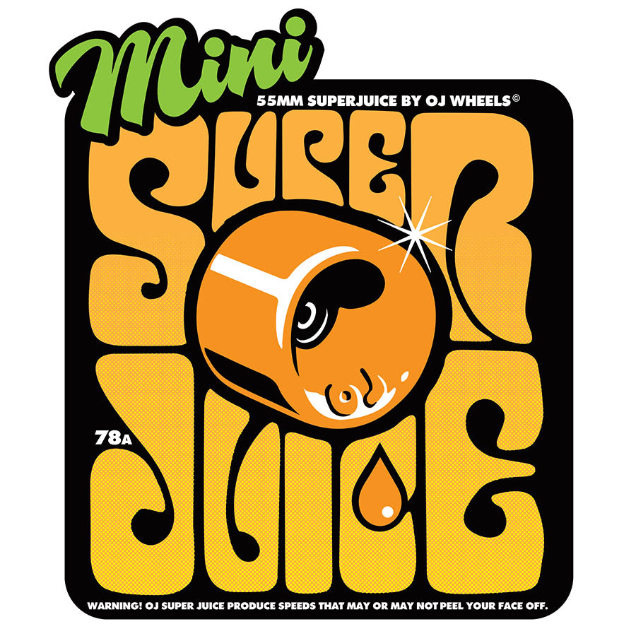 OJ Mini Super Juice 55mm 78a Orange Skateboard Wheels