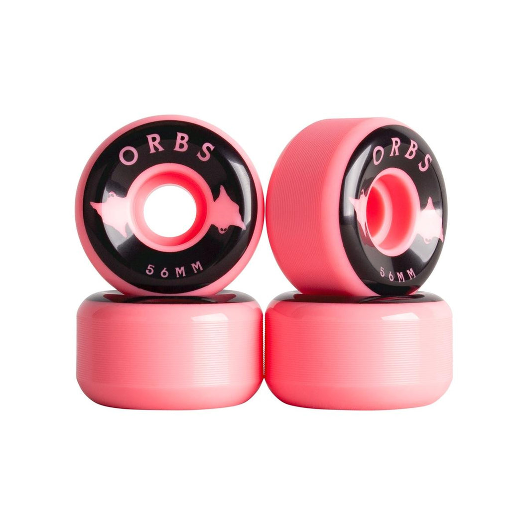Orbs Specters Solids 56mm 99a Coral Set Of 4 Skateboard Wheels