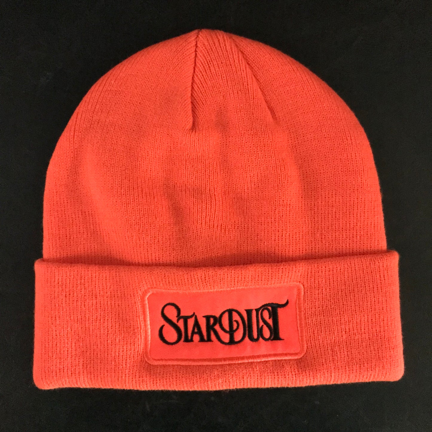 Stardust Skate Shop Wanderlust Patch Beanie 001 Safety Orange / Black 