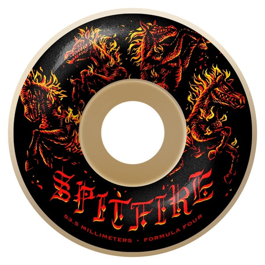 Spitfire Formula Four Apocalypse Radial 57.5mm 99d Set Of 4 Skateboard Wheels Natural