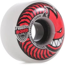 Load image into Gallery viewer, Spitfire 80HD Charger Classic 56MM 80A Set Of 4 Skateboard Wheels Clear / Red
