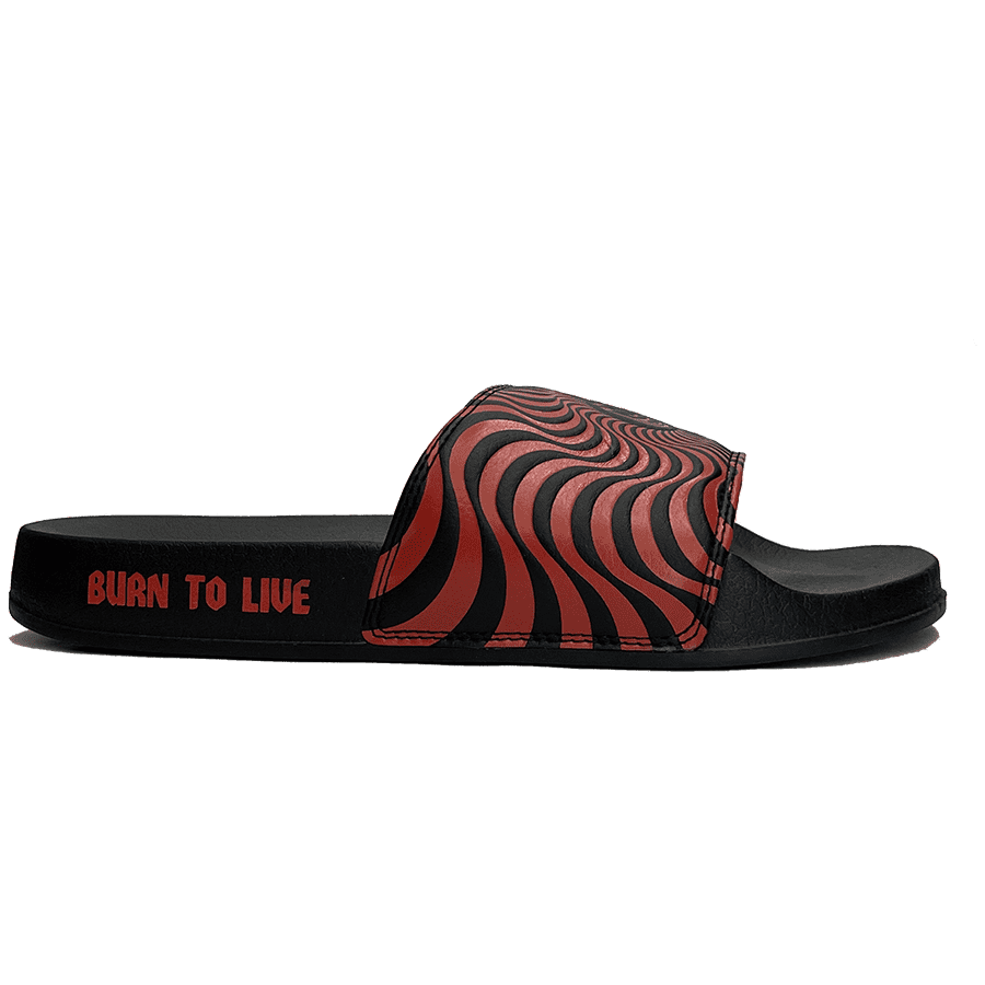 Spitfire Classic Swirl Slides Black / Red