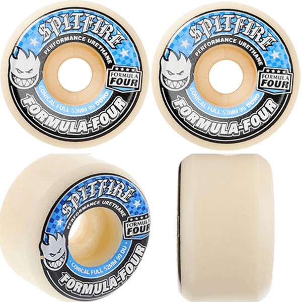 Spitfire Formula Four Conical Full 52mm 99d Set Of 4 Skateboard Wheels