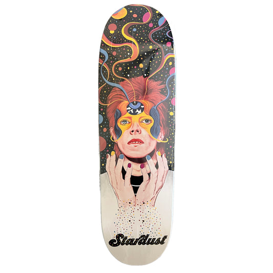 Stardust Skate Shop "Starman" 9.0" Football Shaped Deck 002 By Jackson Davis