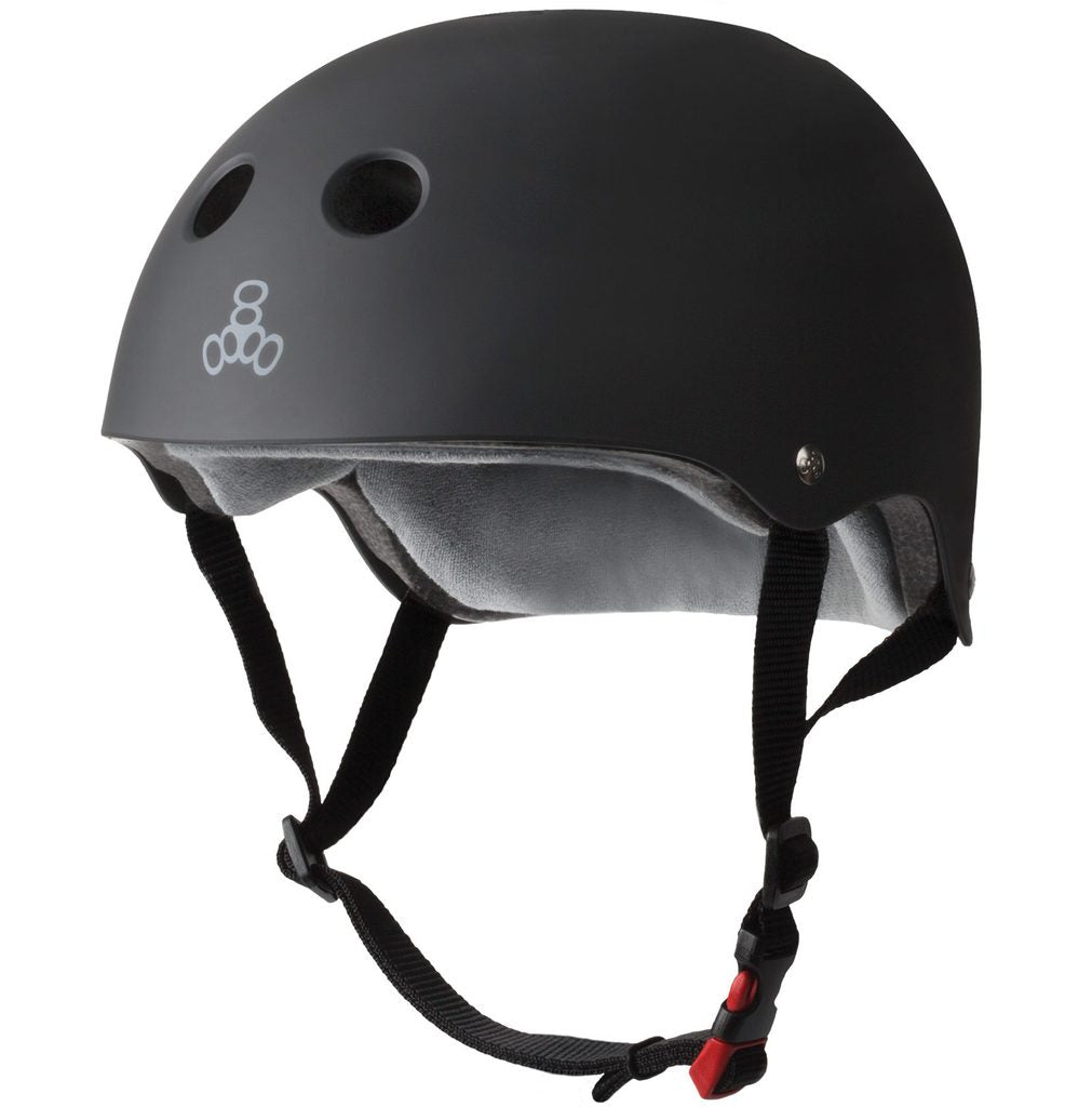 Triple 8 Certified Sweatsaver Helmet Black Rubber