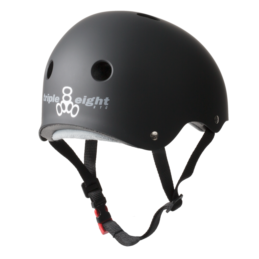 Triple 8 Certified Sweatsaver Helmet Black Rubber