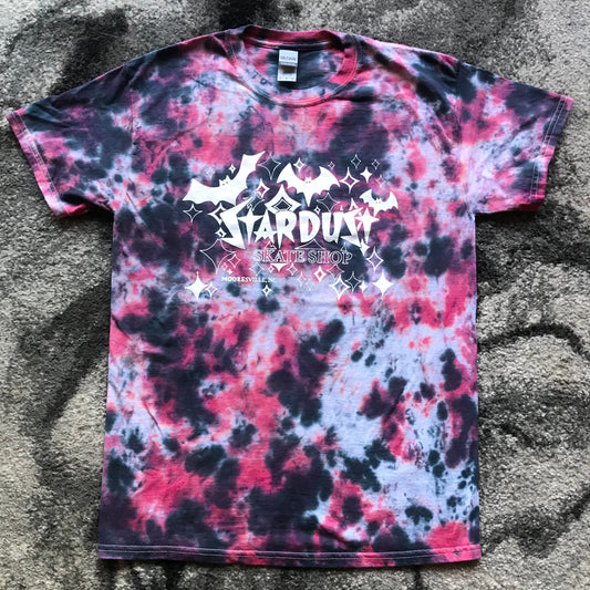 Stardust Skate Shop Casino Bats Tee 003 Tie Dye / White