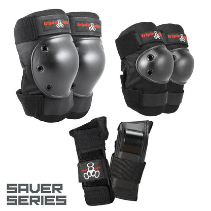 Triple 8 Saver Series Pad Set Black