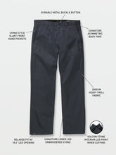 Load image into Gallery viewer, Volcom Frickin Skate Chino Pants Navy
