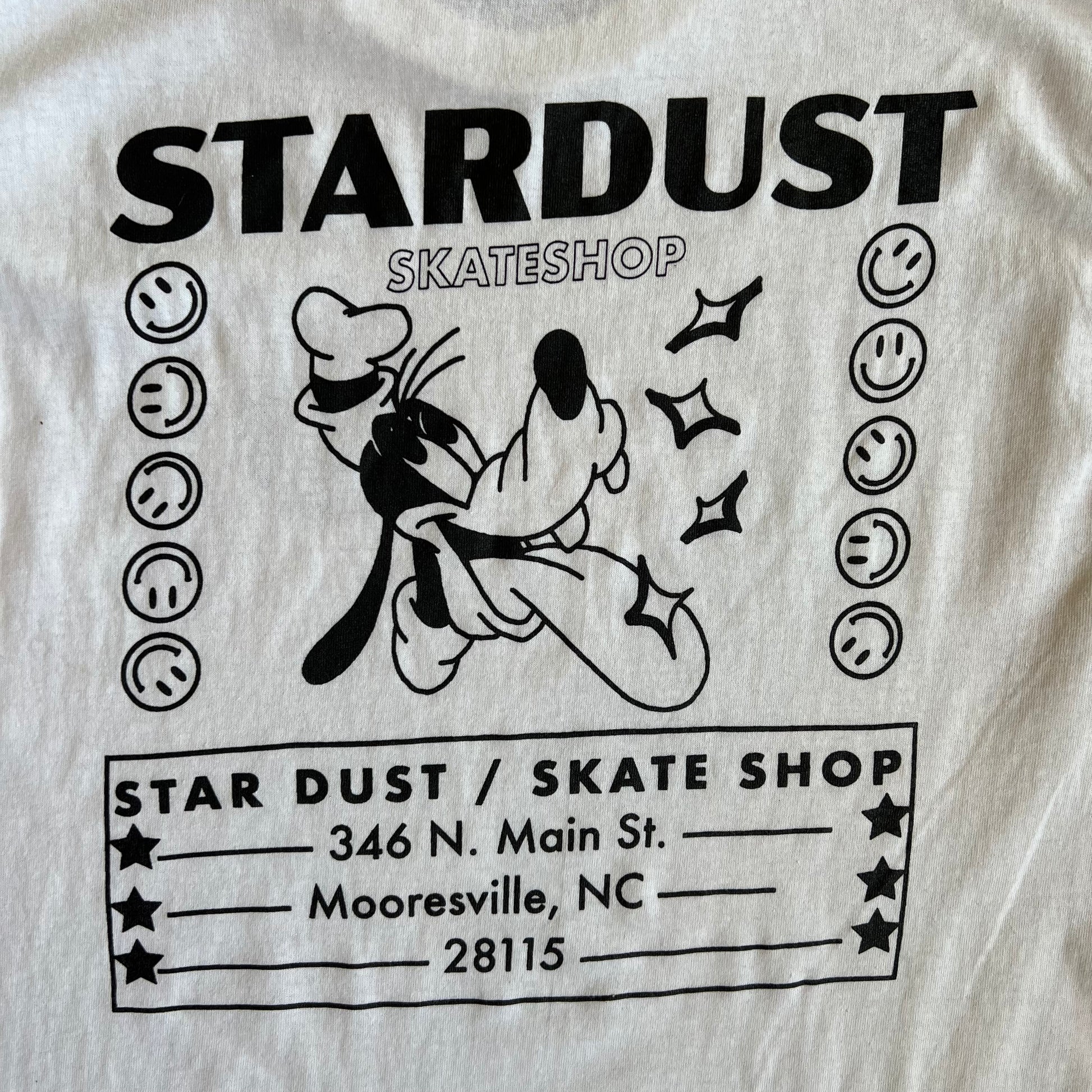 Stardust Skate Shop Tee 011 White / Black
