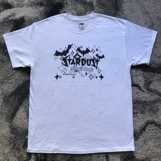 Stardust Skate Shop Casino Bats Tee 003 White / Black