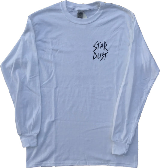 Stardust Skate Shop Long Sleeve Tee 007 By Jackson Davis White / Black